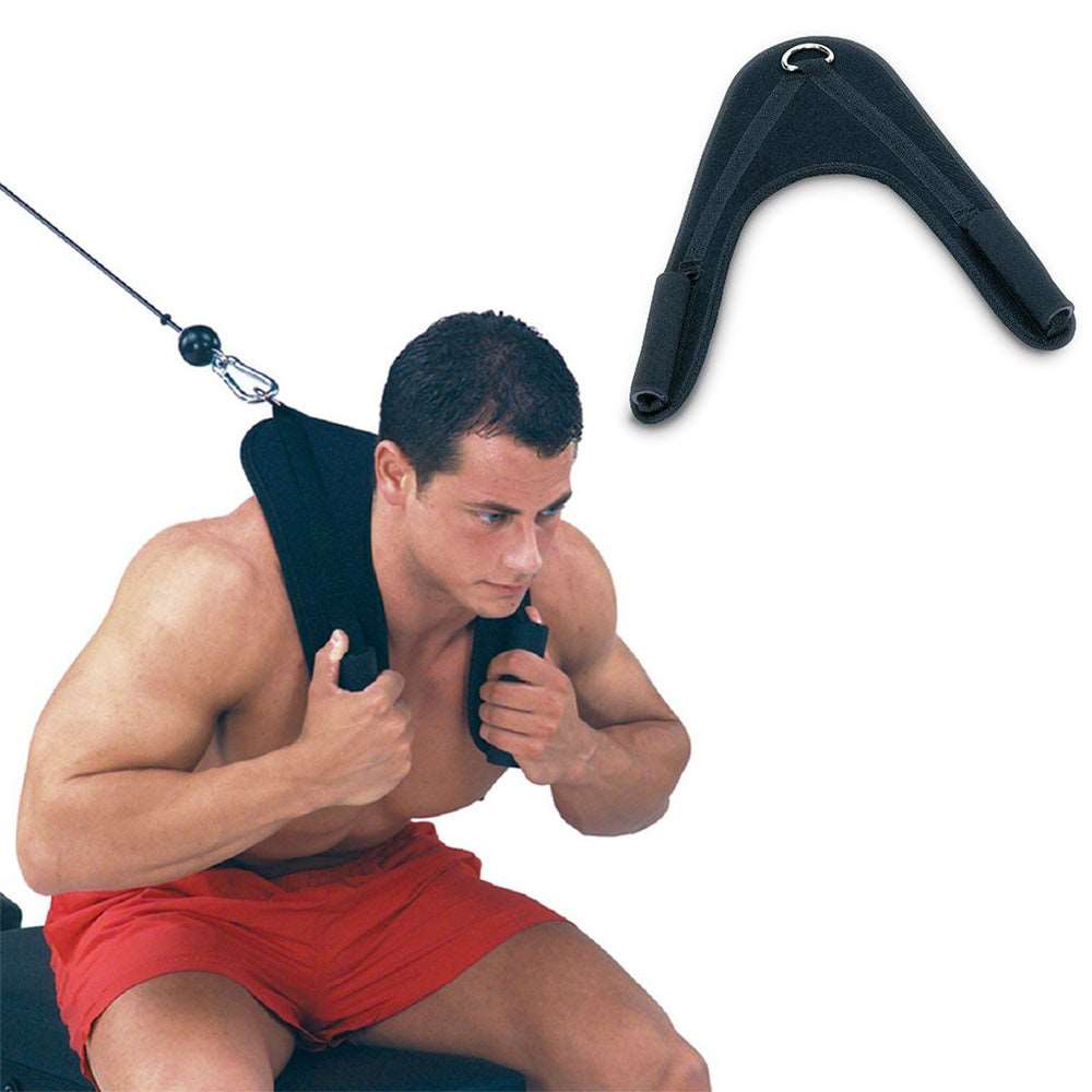 Gym Abdominal Strap Material: nylon webbing PVC handle D-ring Specifications: 42cm