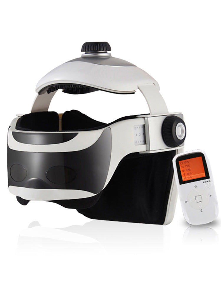 Electric Helmet Massager Product information: Power supply mode: battery Control method: computer type Gear position: 3 gears Massage principle: vibration Color: wireless remote control 2880A Function: timing, hand-held wire control Packing list : Massager X1 