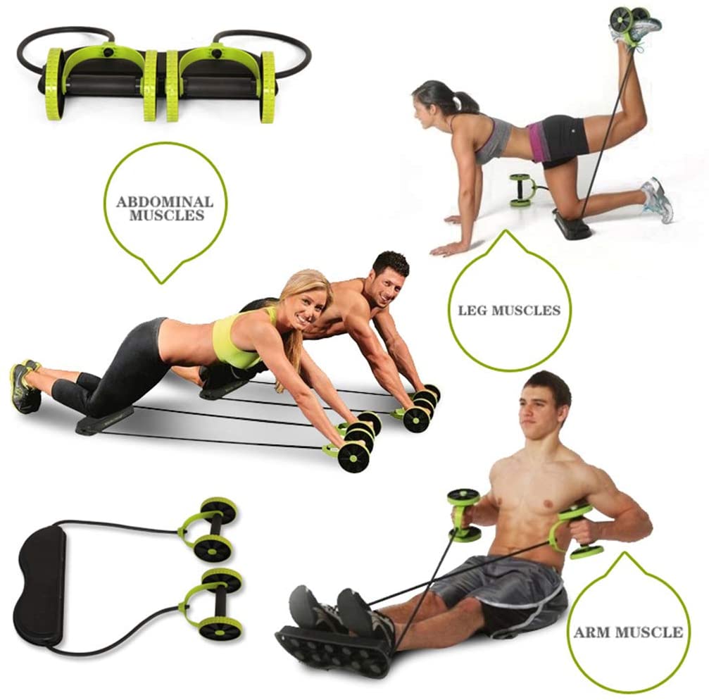 Crossflex Wheel Roller - Premium Abdominal Workout Equipment for Core Strength & Fitness Training