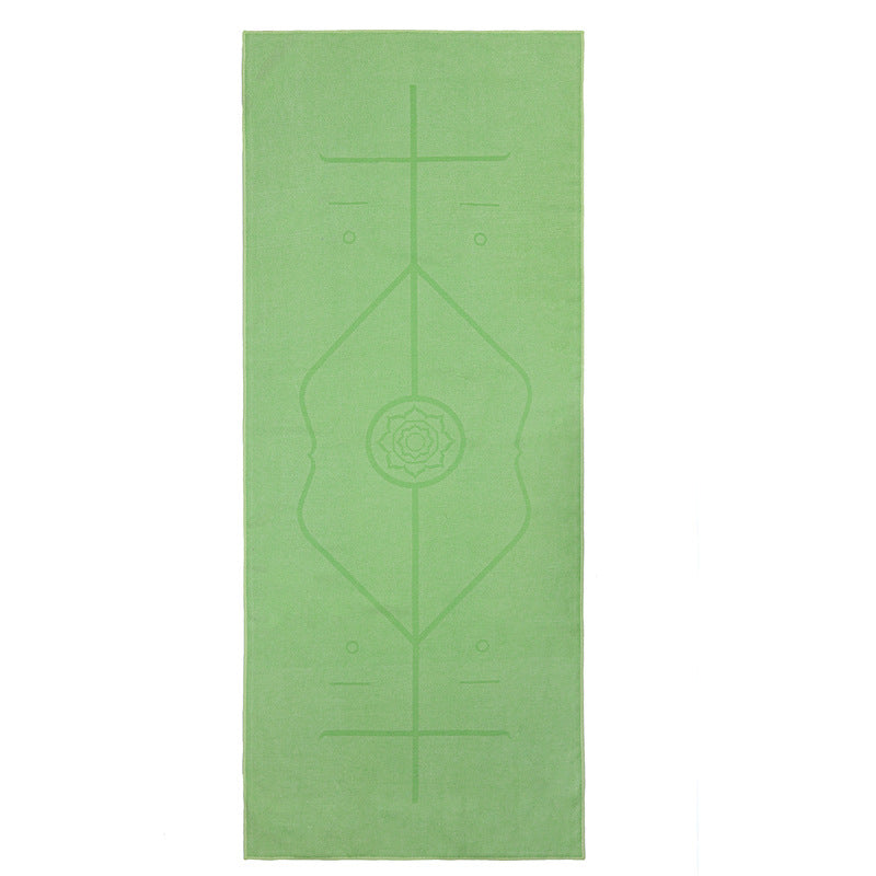 Yoga Towel Rest Blanket Product information : Material: Microfiber Product Category : Asana Line Yoga Towel Applicable scene: yoga studio, gym Color: dark gray, deep sea blue, emerald, cherry pink, mint green, dark purple Size Information: Specification: 185*68cm Thickness: 3mm Packing list: Yoga towel*1