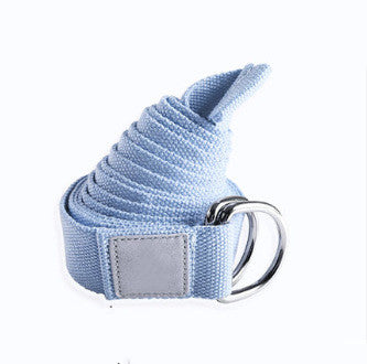 Stretch Yoga Rope Name: Yoga Stretching Belt Material: soft cotton Specifications: 1.83m/2.5m Color: Cherry Blossom Pink/Sky Blue/Rock Grey