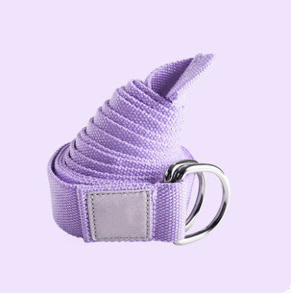 Stretch Yoga Rope Name: Yoga Stretching Belt Material: soft cotton Specifications: 1.83m/2.5m Color: Cherry Blossom Pink/Sky Blue/Rock Grey
