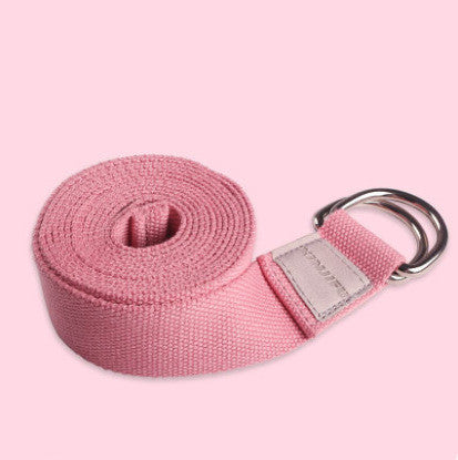 Stretch Yoga Rope Name: Yoga Stretching Belt Material: soft cotton Specifications: 1.83m/2.5m Color: Cherry Blossom Pink/Sky Blue/Rock Grey