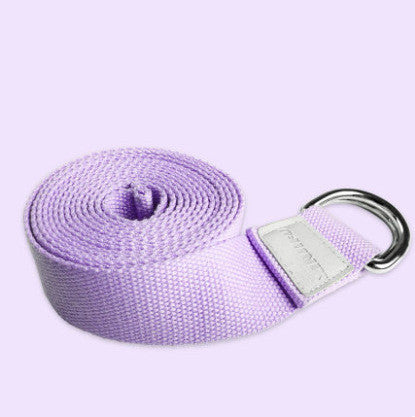 Stretch Yoga Rope Name: Yoga Stretching Belt Material: soft cotton Specifications: 1.83m/2.5m Color: Cherry Blossom Pink/Sky Blue/Rock Grey