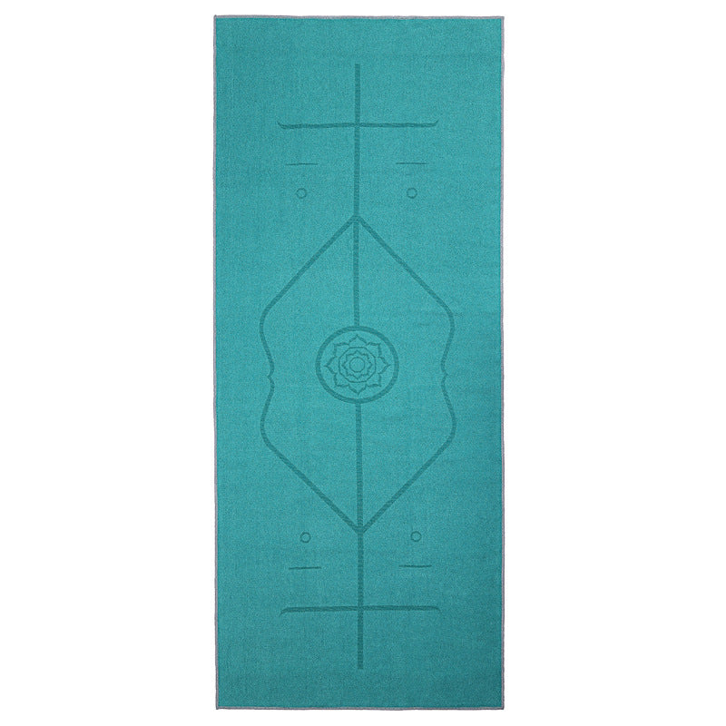 Yoga Towel Rest Blanket Product information : Material: Microfiber Product Category : Asana Line Yoga Towel Applicable scene: yoga studio, gym Color: dark gray, deep sea blue, emerald, cherry pink, mint green, dark purple Size Information: Specification: 185*68cm Thickness: 3mm Packing list: Yoga towel*1