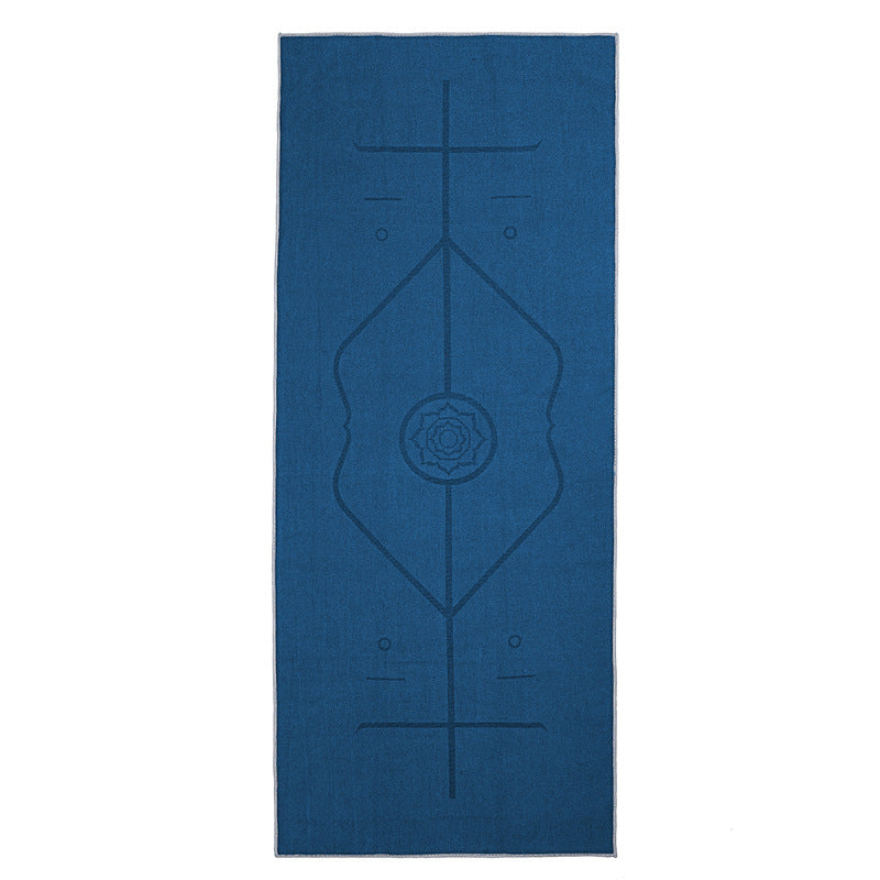 Yoga Towel Rest Blanket Product information : Material: Microfiber Product Category : Asana Line Yoga Towel Applicable scene: yoga studio, gym Color: dark gray, deep sea blue, emerald, cherry pink, mint green, dark purple Size Information: Specification: 185*68cm Thickness: 3mm Packing list: Yoga towel*1