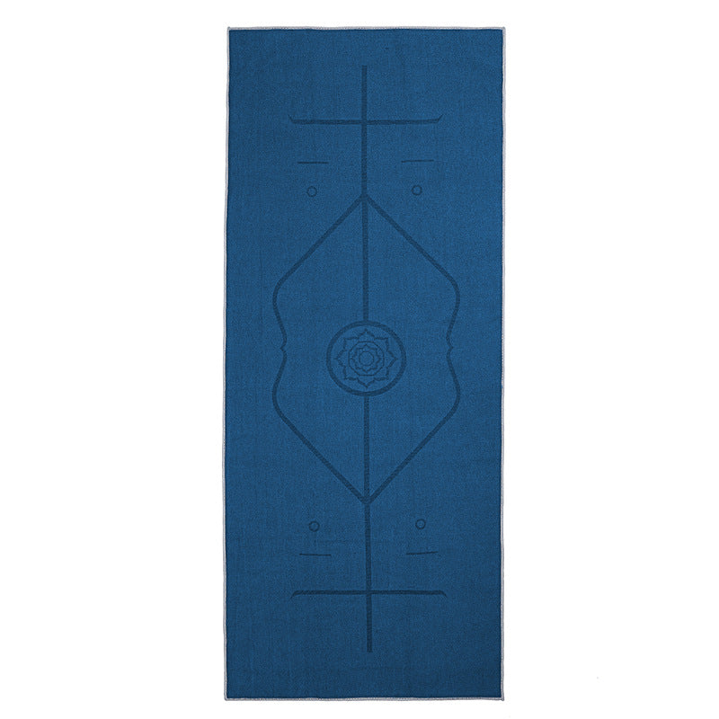 Yoga Towel Rest Blanket Product information : Material: Microfiber Product Category : Asana Line Yoga Towel Applicable scene: yoga studio, gym Color: dark gray, deep sea blue, emerald, cherry pink, mint green, dark purple Size Information: Specification: 185*68cm Thickness: 3mm Packing list: Yoga towel*1 