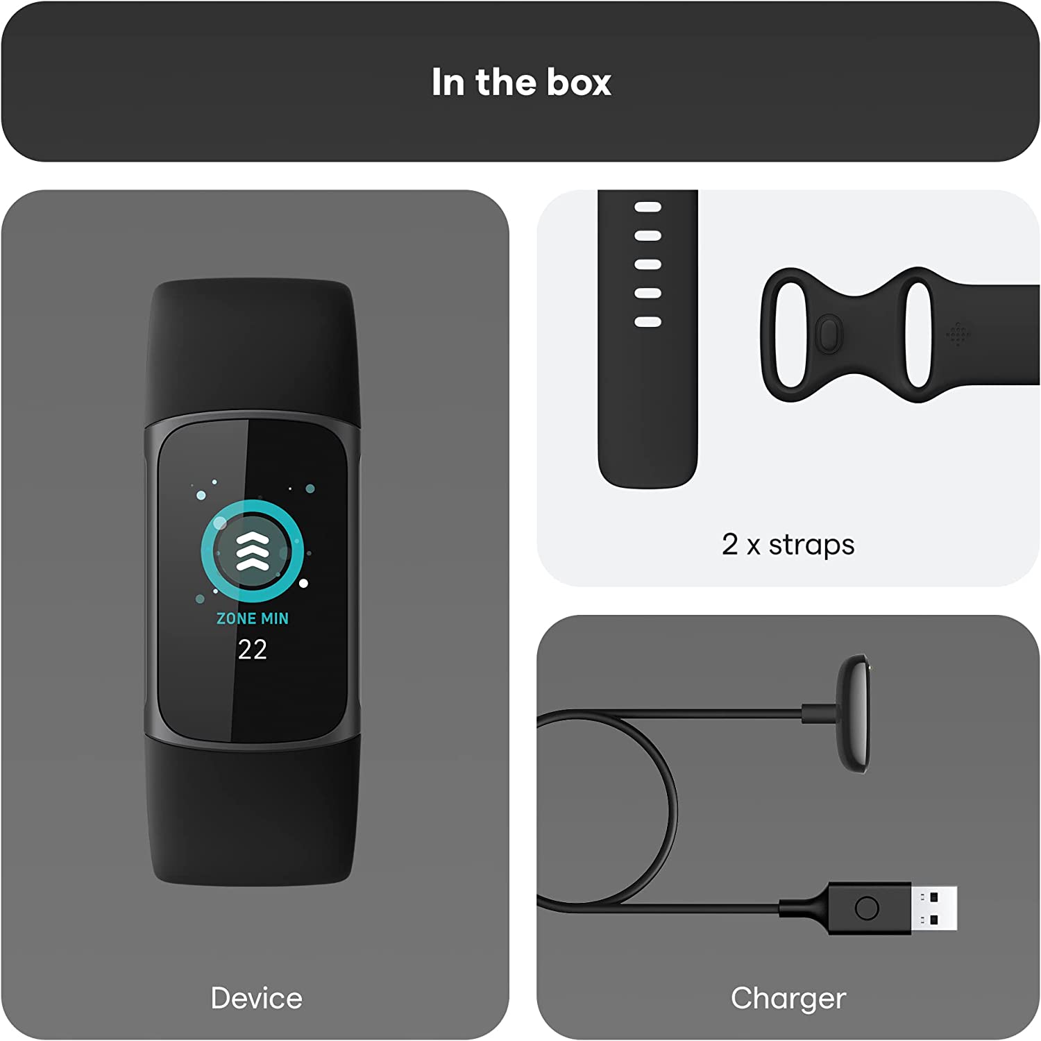 Fitbit Charge 5 Advanced Health & Fitness Tracker-GPS