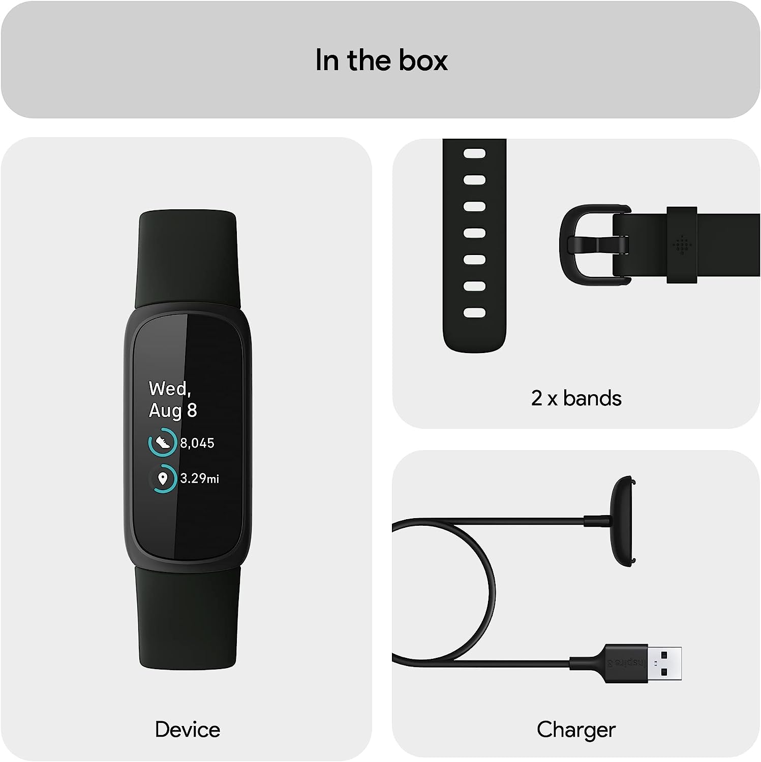 Fitbit Inspire 3 Health & Fitness Tracker with Stress Management 